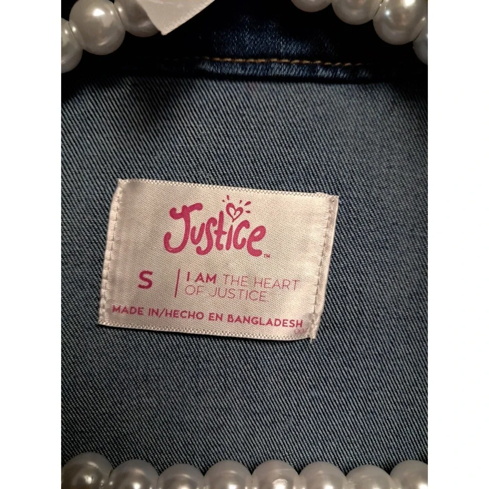 Girls Justice Patchwork Denim Jacket. Size‎ Small